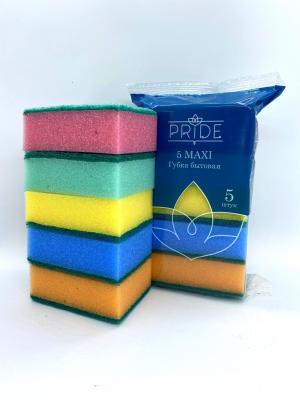 Губка д/посуды Макси 5 шт/уп  90/60/35 мм 