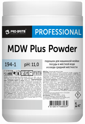 Порошок для машинной мойки посуды MDW PLUS Powder. 1 кг