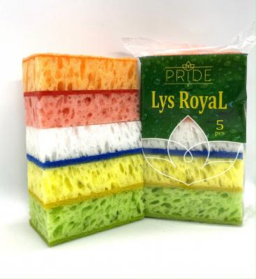 Губка бытовая 5 шт "Lys Royal" 30шт/уп