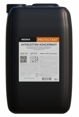 Невымываемый антисептик для древесины МЕДЕРА 100 Concentrate. 20 литров