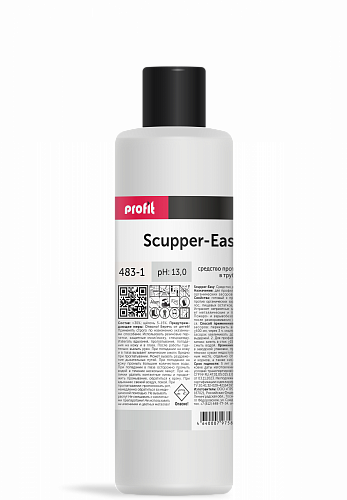Концентрат против засоров в трубах SCUPPER-EASY. 1 литр в магазине БРАЙТПРОФЕССИОНАЛ.РФ, фото