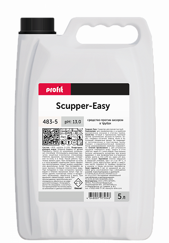 Концентрат против засоров в трубах SCUPPER-EASY. 5 литров в магазине БРАЙТПРОФЕССИОНАЛ.РФ, фото