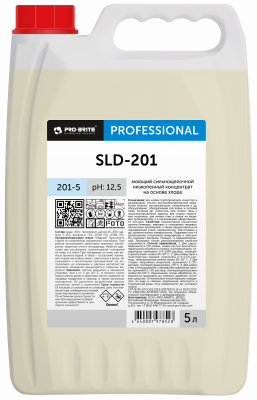 Моющий сильнощелочной низкопенный концентрат на основе хлора SLD-201. 5 литров