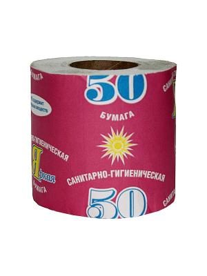 Туалетная бумага на втулке № 50 1 слойная серая 