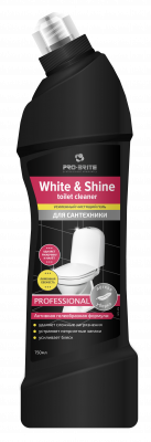 Усиленный чистящий гель для сантехники Лимонная свежесть White & Shine toilet cleaner 750 мл