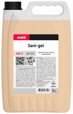 Средство для чистки сантехники PROFIT SANI-GEL. 5 литров