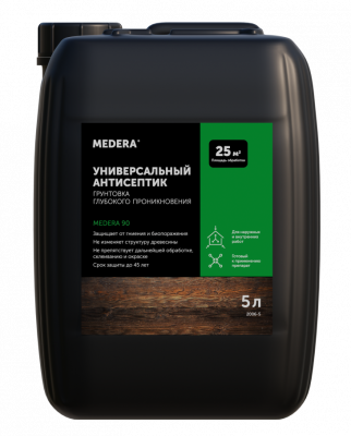 Антисептик для древесины МЕДЕРА 90. 5 литров