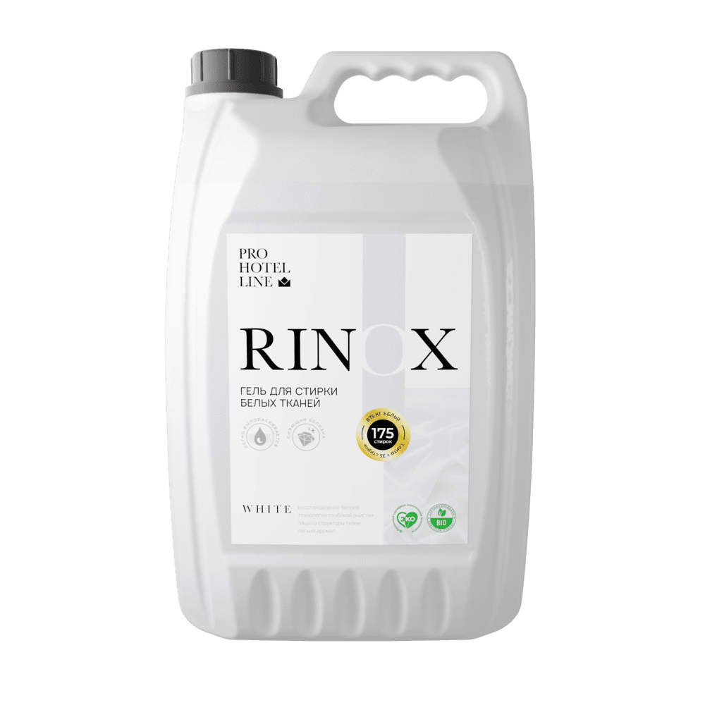 Гель для стирки белых тканей Rinox White. 5 л в магазине БРАЙТПРОФЕССИОНАЛ.РФ, фото