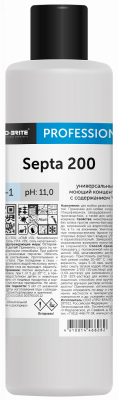 Универсальный моющий концентрат с содержанием час Septa 200. 1 литр