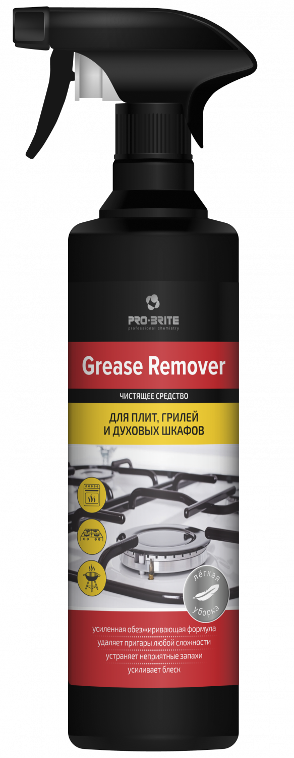 Чистящее средство для плит, грилей и духовых шкафов Grease remover. 500 мл в магазине БРАЙТПРОФЕССИОНАЛ.РФ, фото